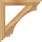 Ekena Millwork Imperial Traditional Rough Sawn Bracket w/ Offset Brace, Western Red Cedar, 6"W x 34"D x 34"H BKT0604X34X34IMP01RWR - alternate 3